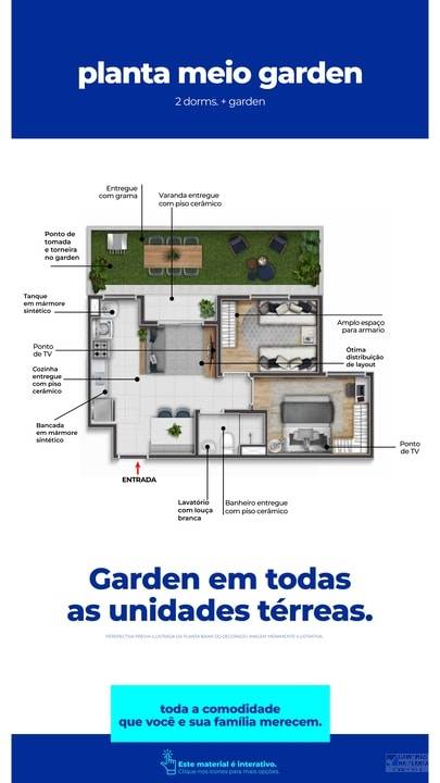 planta 2 quartos garden