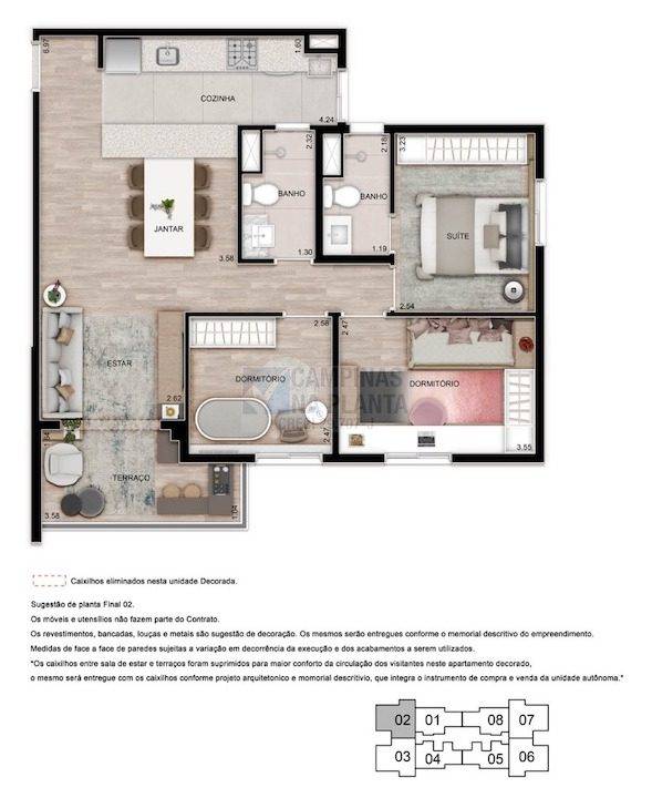 Teg Mansoes Planta 3 Quartos 1 Suite Estar Integrado Terraco