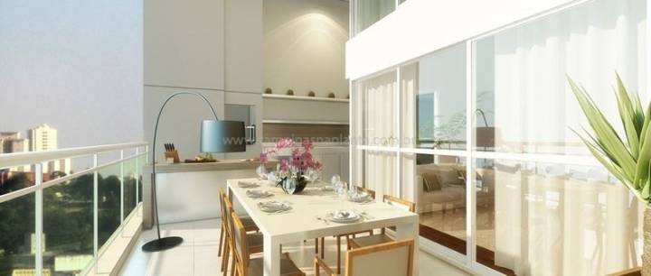 Terraço com pé-direito duplo do Art House Double Sky