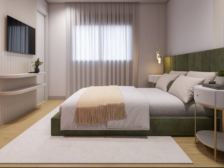 Suíte master dos sobrados em Betel