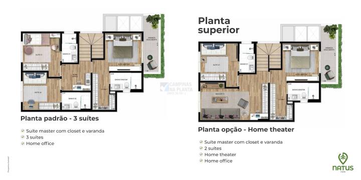 natus home plantas padrao e opcao