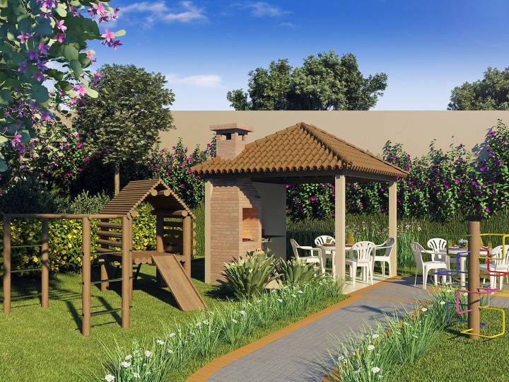 apartamento venda campinas residencial allegria perspectiva ilustrada churrasqueira