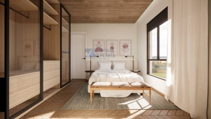 Quarto do apartamento tipo do Wert Design Taquaral - apartamentos na planta com iluminação natural