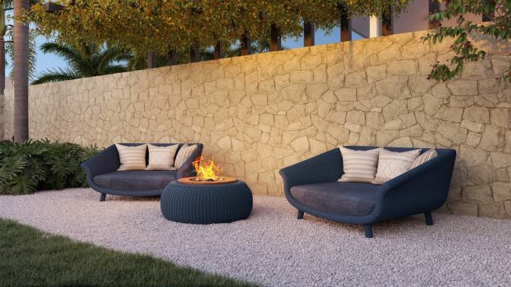 Espaço Zen do empreedimento de casas