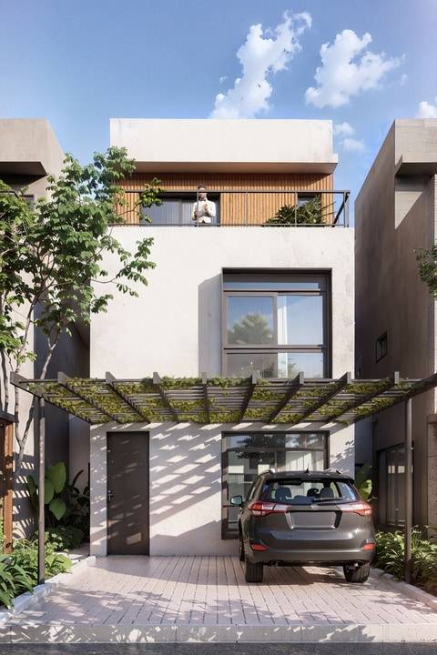 Fachada elegante da Maison Blanc do Lausanne Swiss Park Residence