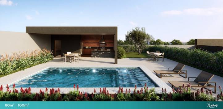 Casa de campo com piscina e espaço gourmet na área de lazer