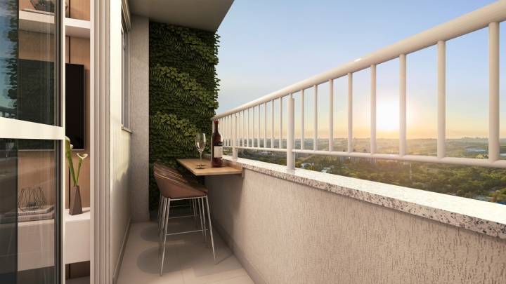 Varanda do Portal dos Jatobás na região do Parque Prado