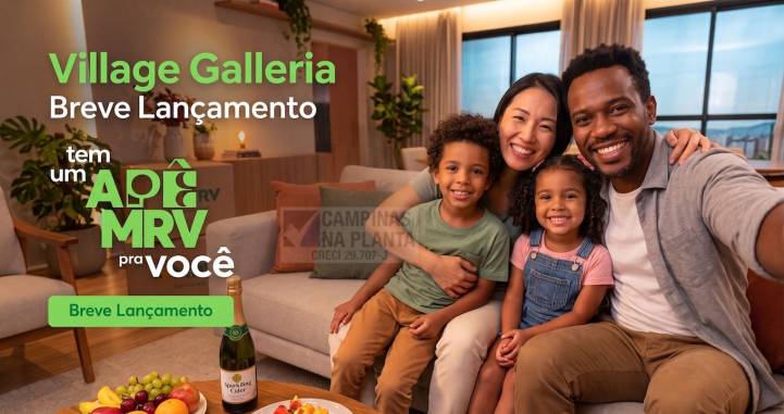 Village Galleria Breve Lançamento MRV ao lado do Shopping Galleria e futura centralidade Órigo