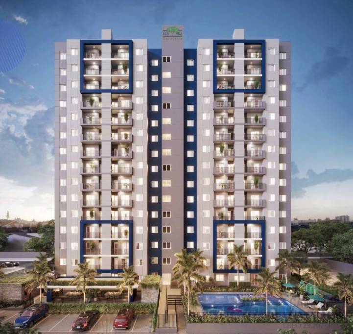 fachada ecovila cerejeiras lançamento de apartamentos na planta em sumaré