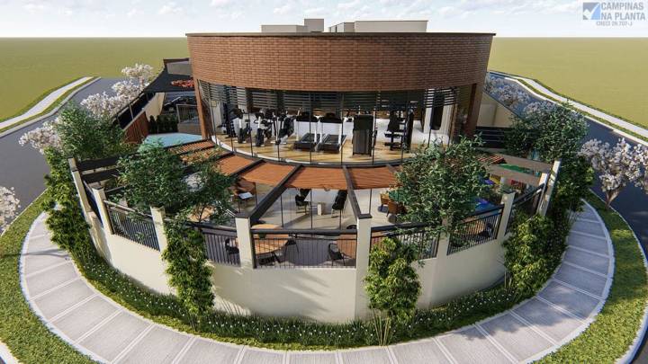 Vista externa do Lazer do Alive Nova Campinas