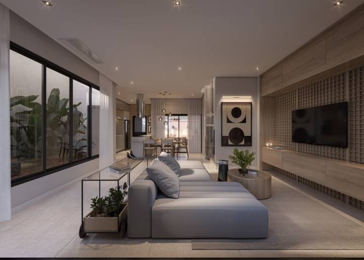 Sala de estar da casa do Lausanne Swiss Park Residence