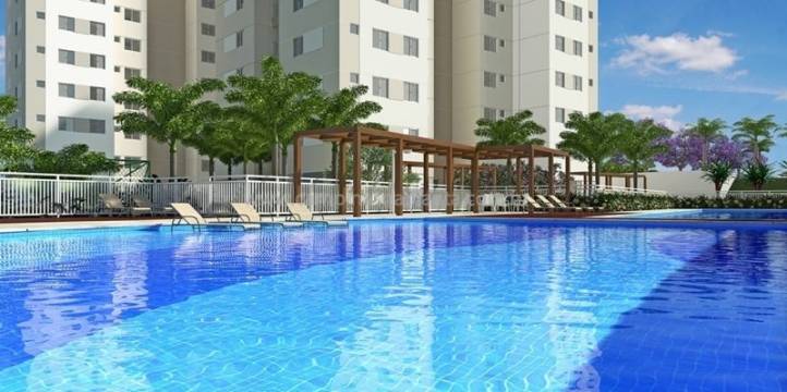 Perspectiva ilustrada da piscina