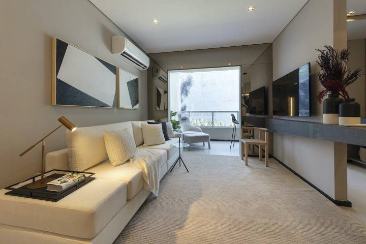 praca guanabara apartamento decorado sala estar 2