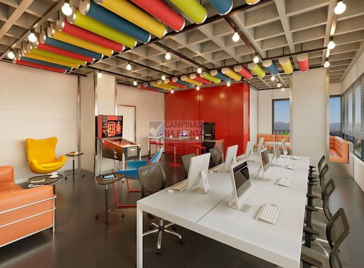 perspectiva ilustrada sala comercial