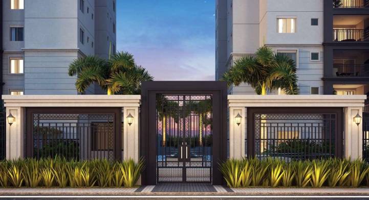 Perspectiva ilustrada da portaria