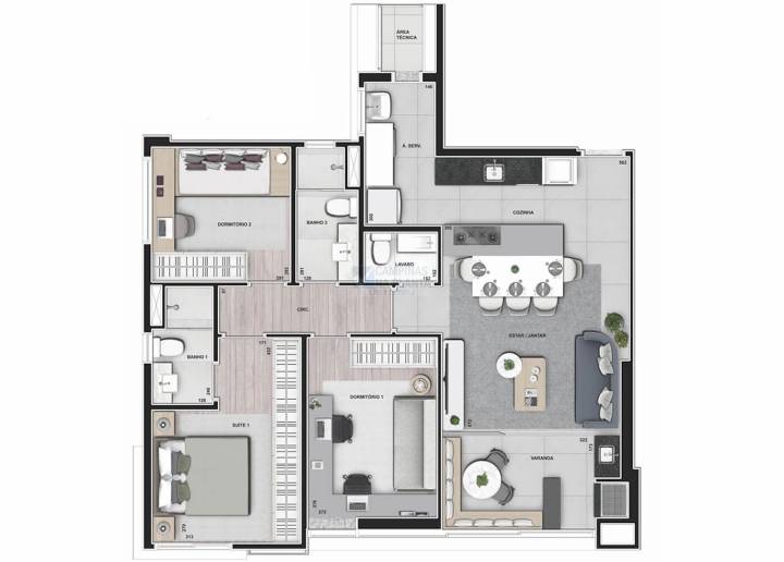 Trend Home Design Cambui Plaenge Planta 89m2 Opcao 5