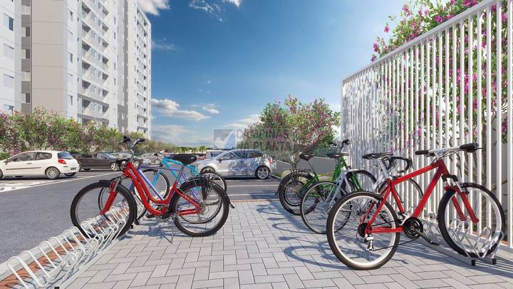 Bicicletário e bike sharing Arbo Condomínio Parque