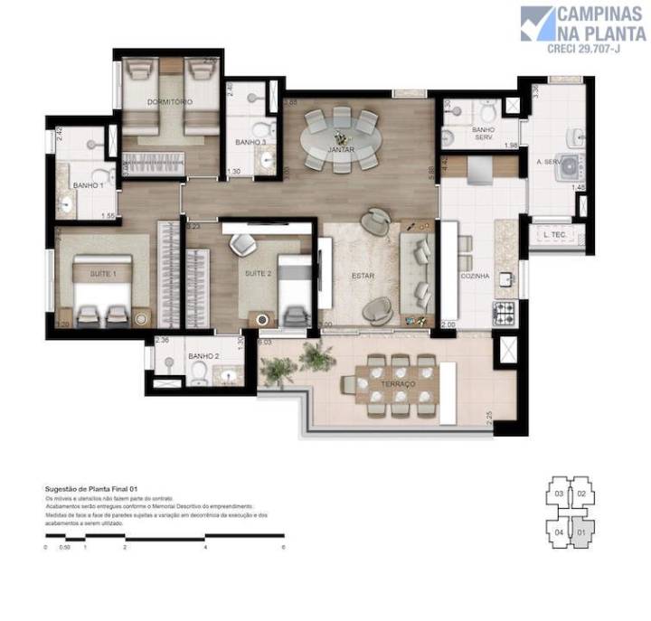 Planta Tipo Grand Guanabara One