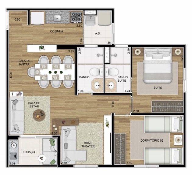 praticidade-planta-sala-ampliada-62m2
