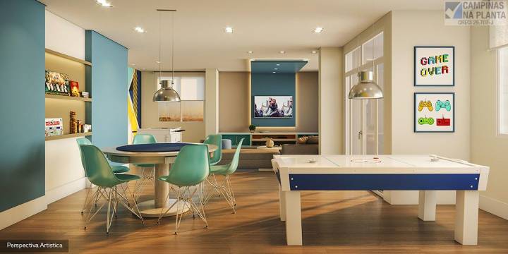 salão de jogos deste breve lançamento em Campinas