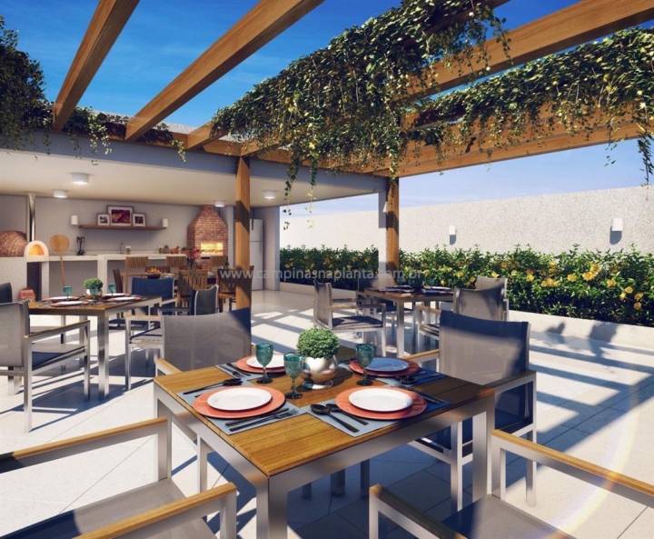 Perspectiva ilustrada das churrasqueiras