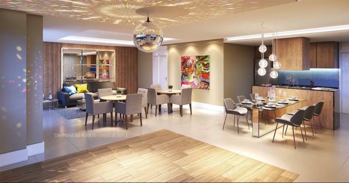 happy patriani perspectiva ilustrada salão de festas