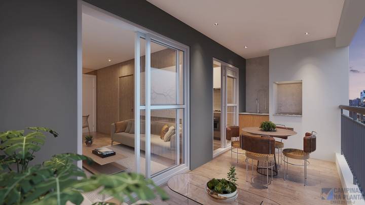 terraco da planta de 97m² do Reserva Perfetto