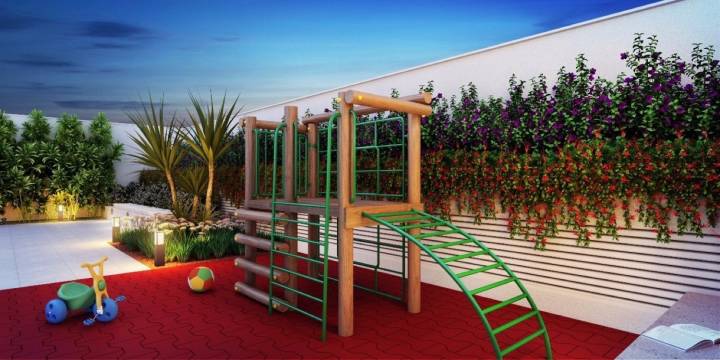 Perspectiva ilustrada do Playground