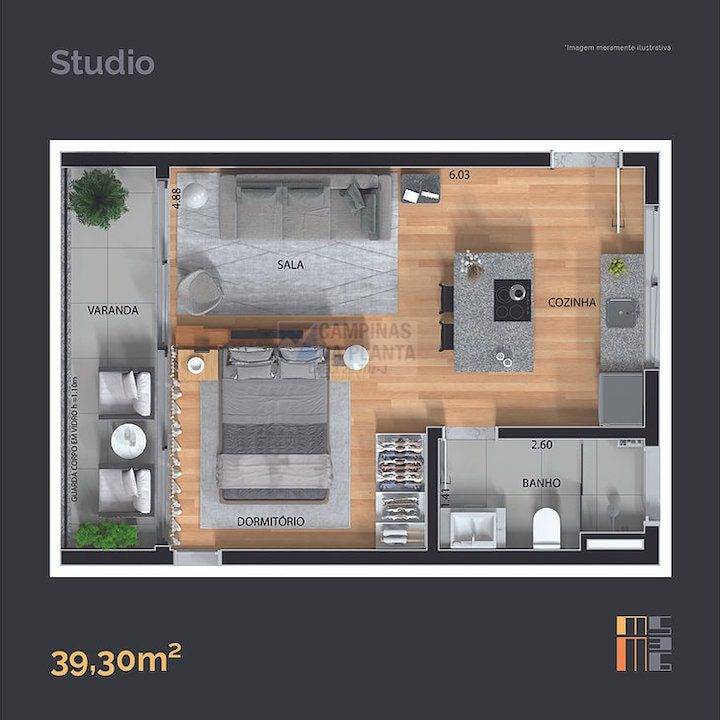 mm 536 cambui planta studio 39m2