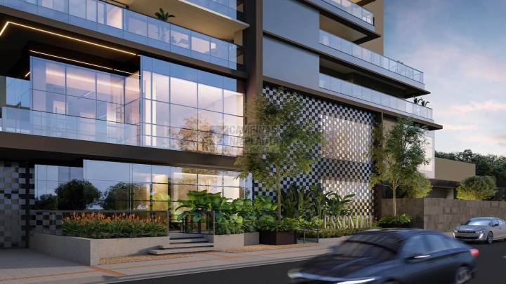 perpectiva ilustrada preliminar da portaria do breve lançamento Essential Cambuí da Plaenge