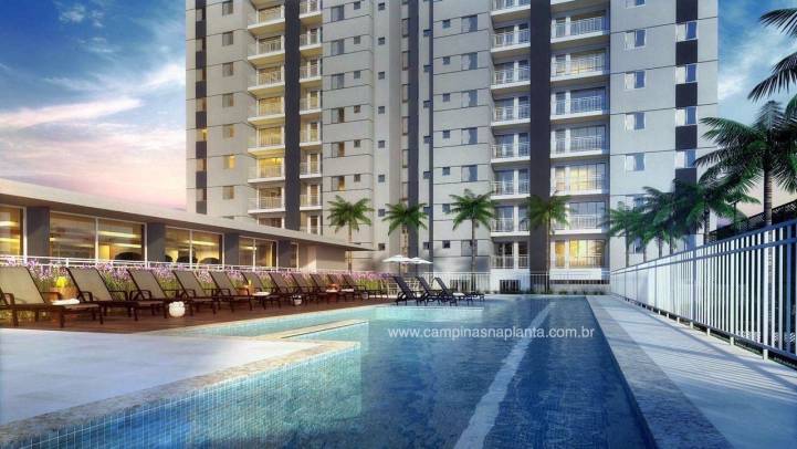 Perspectiva ilustrada da piscina