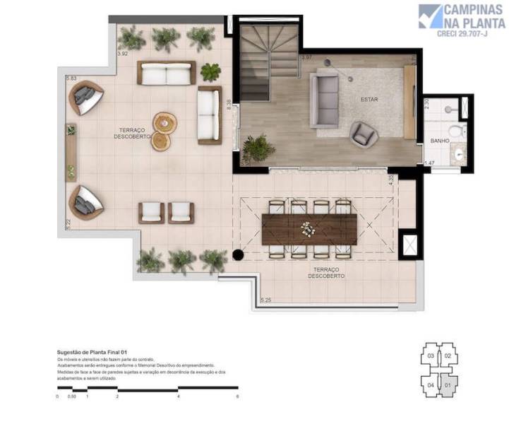 Planta Duplex Superior