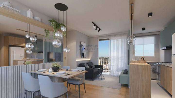 Seleto Amoreiras perspectiva da sala do apartamento