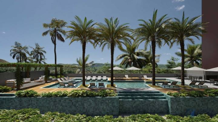 piscina do residencial milão