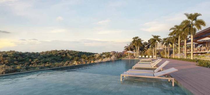 piscina adulto com borda infinita do loteamento santana da lapa joaquim egidio