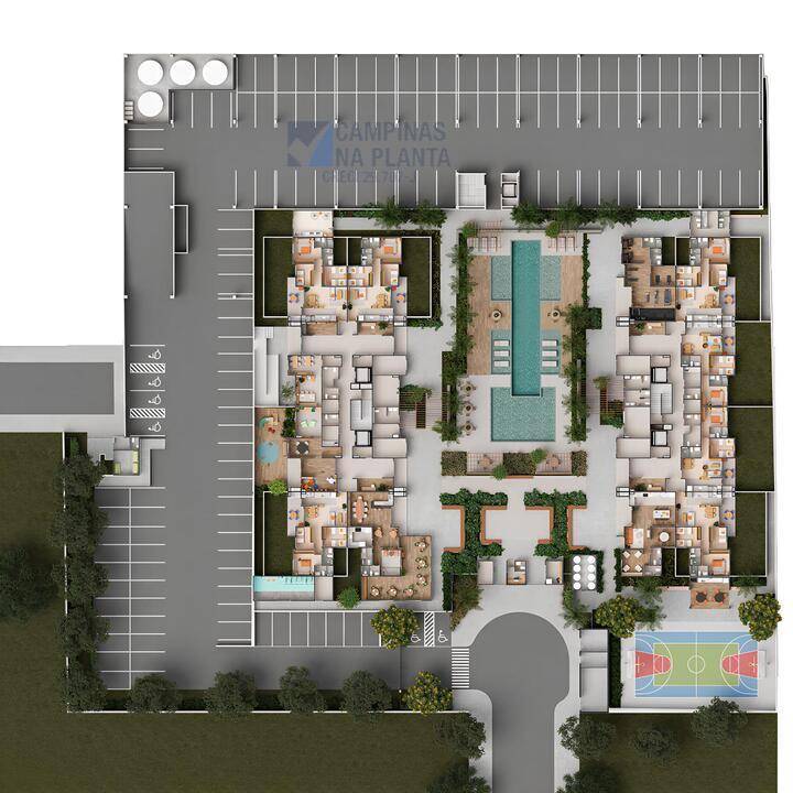 Implantação do Condomínio