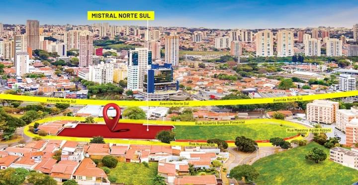 Perspectiva ilustrada da localizacao do Mistral