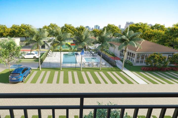 Vista do lazer da varanda no Viva e Realize Dom Pedro