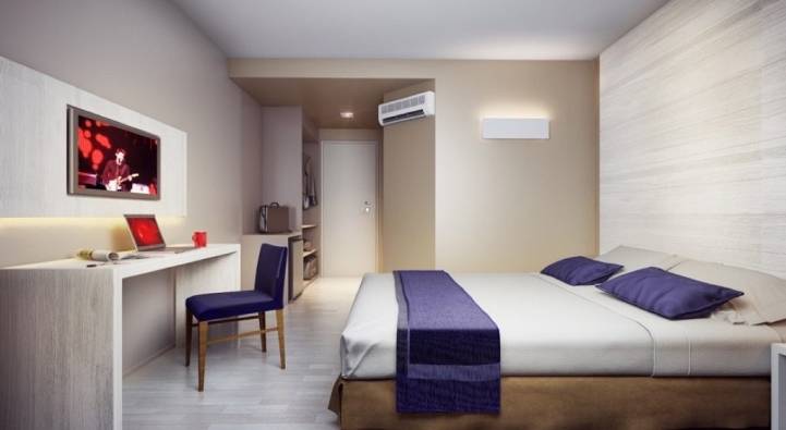 Quarto do Hotel Contemporâneo do Royal Campinas