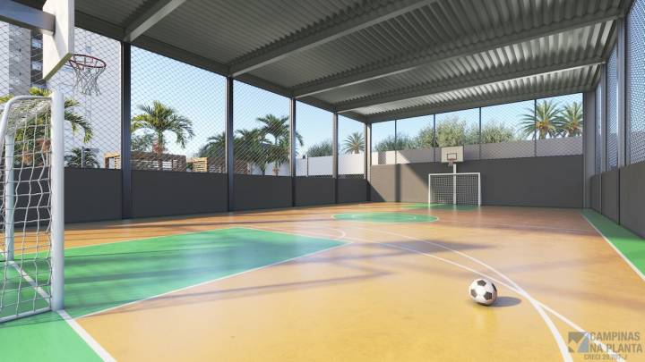 quadra poliesportiva coberta do reserva perfetto breve lançamento em Campinas