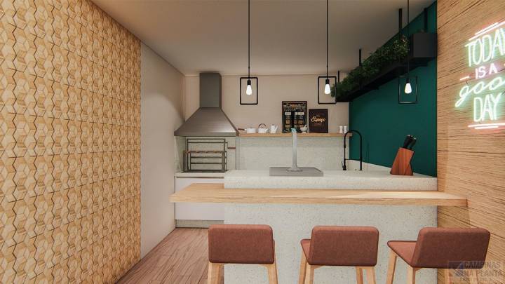 perspectiva ilustrada do gourmet