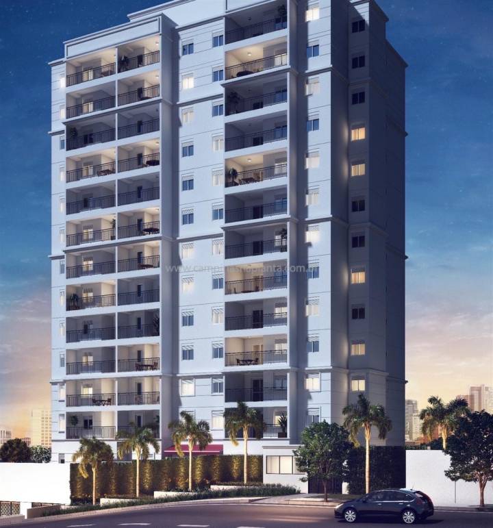 Perspectiva ilustrada da fachada da torre 1