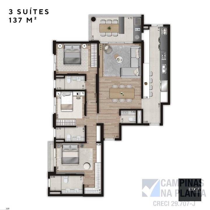 planta 137m