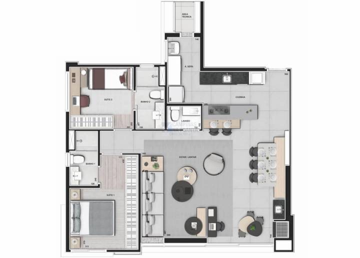 Trend Home Design Cambui Plaenge Planta 89m2 Opcao 1