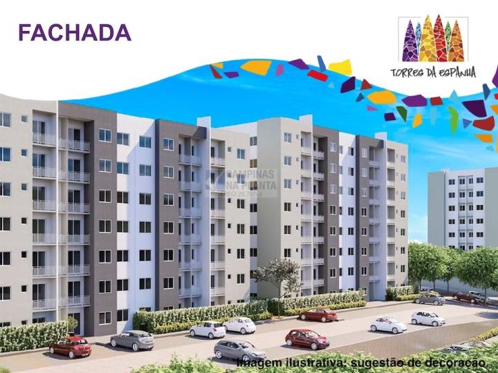 perspectiva da fachada do Torres da Espanha