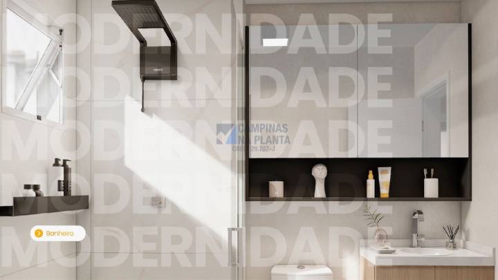 Banheiro Recanto dos Ipês - Moderno e com design sofisticado.