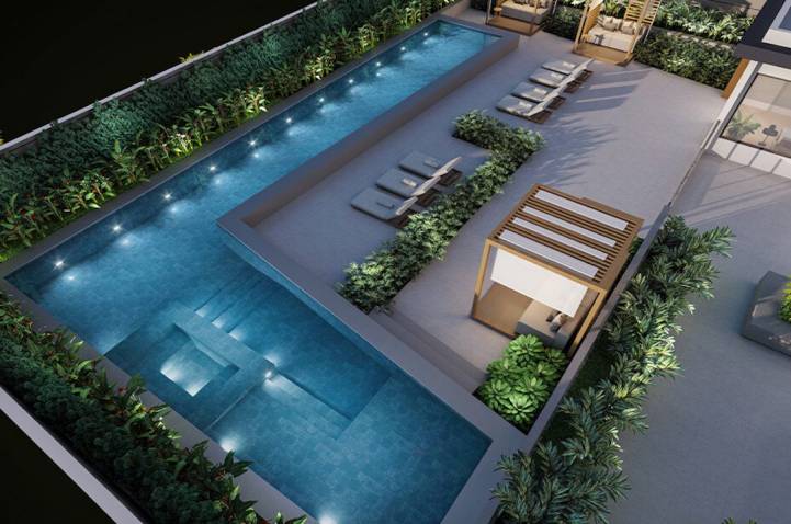 signature cambuí piscina vista aerea