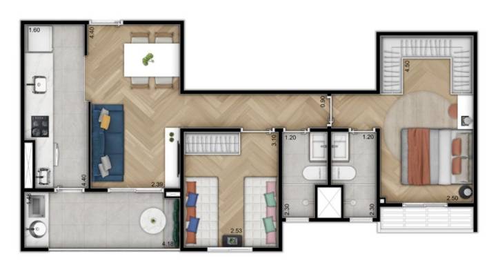 Planta de meio do Algarve Residencial