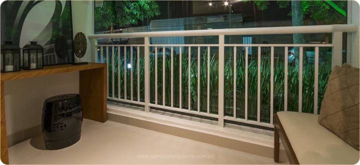 Foto do terraço do apartamento decorado