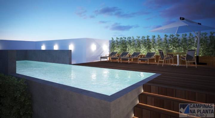 Piscina no rooftop Studio Morada no Guanabara